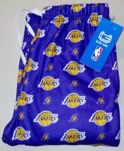 LOS ANGELES LAKERS MENS SLEEP LOUNGE PAJAMA PANT S M L XL 2X POLYESTER PURPLE - Picture 1 of 2