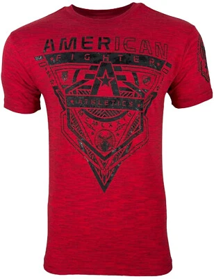Camiseta para hombre AMERICAN FIGHTER CRESTLINE atlética militar roja Foto 1 de 4