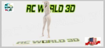 Pretty GIRL Mini Scale 3D Printed RESIN GRAY Realistic for RC/Diorama/Model - Image 1 of 4