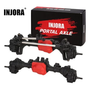 INJORA Complete or Front or Rear Straight Portal Axles for 1/10 RC Crawler TRX4 - Picture 1 of 18