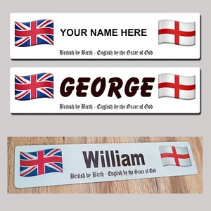PLACA DE IDENTIFICACIÓN England St George Trucker Tractor British Agri Show Letrero HGV - MTP - Imagen 1 de 10