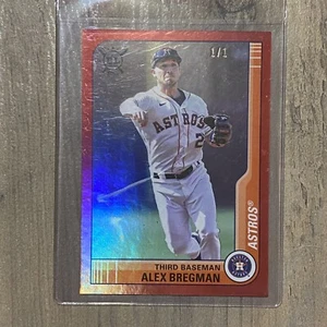 Alex Bregman 1/1 Topps Big League 2021 Astros Rojo - Imagen 1 de 5