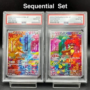 PSA 10 Deerling Sawsbuck AR SEQ set SV5M Cyber Judge 2024 Japanese Pokemon Card - Picture 1 of 20