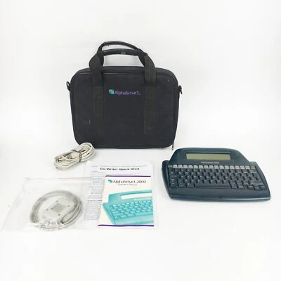 AlphaSmart 3000 Portable Word Processor - Vintage Keyboard Writer With Cables - Image 1 of 4