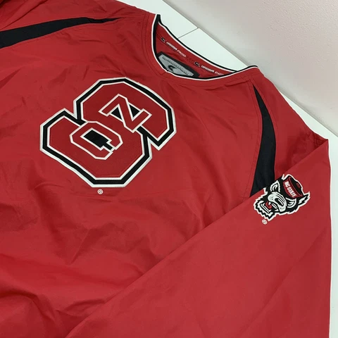 NC State  Pullover Vented Windbreaker Wolfpack Embroidered Lined Sz XL Cover