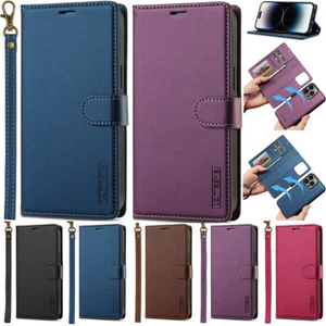 For iPhone 15 16 Pro Max Removable Flip Leather Retro Wallet Card Case Cover - Picture 1 of 35