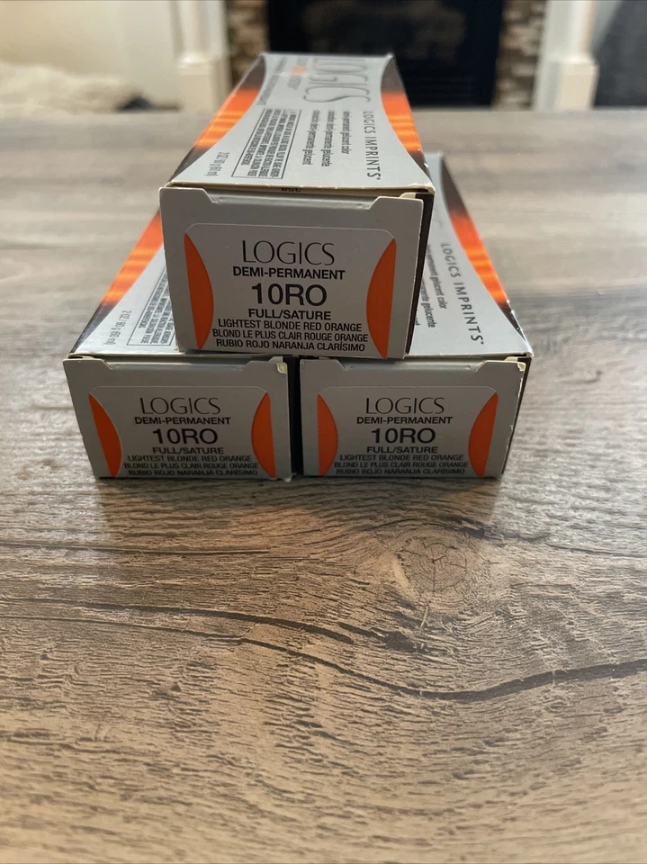 3 IMPRESIONES MATRIX LOGICS Color de Cabello Demipermanente 2 OZ Rubio Más Claro Rojo Naranja Foto 1 de 1