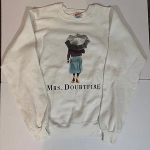Vintage 90s Mrs. Doubtfire Robin Williams Sweatshirt Movie Promo Disney Large - Picture 1 of 4