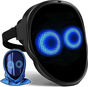 Face Transforming LED Mask with App Controlled - Programmable LED Halloween Mask - Picture 1 of 4