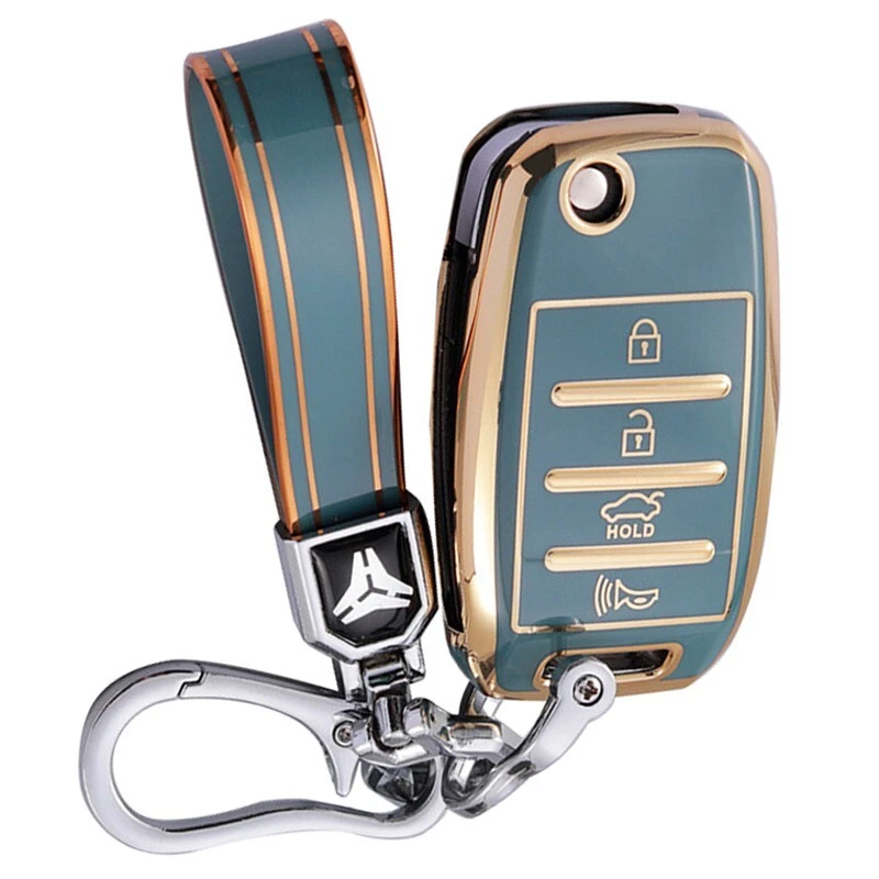 Funda Carcasa TPU Fit KIA Sportage Soul Forte Optima Rio 4 Botones Llavero Foto 1 de 4