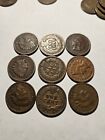 Starter Indian Head Cent Penny Set of 9 Coins with DIFFERENT Dates 1880-1909