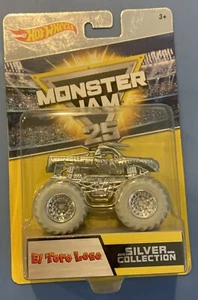 Hot Wheels Monster Jam Truck El Toro Loco 1:64 RARE Silver Collection 2017 - Picture 1 of 2