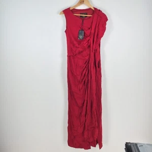 NEW Phase Eight womens maxi formal dress size 10 scarlet red sleeveless 043217 - Picture 1 of 13