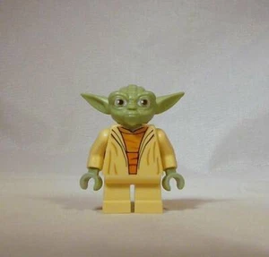 LEGO Star Wars Clone Wars Yoda Minifigur mit grauen Haaren (Yodachron) kurze Beine - Bild 1 von 1