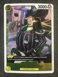 One Piece OP04-100 R Capone ""Gang"" Bege Kingdoms of Intrigue lamina rara nuova - Foto 1 di 2