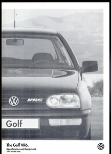Volkswagen Golf VR6 Mk3 Specifications 1996-97 UK Market Foldout Brochure - Picture 1 of 2