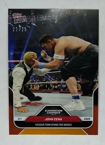 2025 Topps Now WWE #29 John Cena Heel Turn Orange Foil Parallel 22/25 - Bild 1 von 1