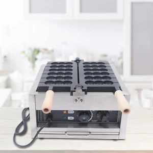 Commercial Electric 6 Grids Bubble Waffle Maker Non Stick Waffle Pancake Machine - Picture 1 of 12