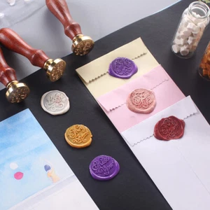 Embossing Stempel Hochzeit Personalisiert Kreatives Gestalten Holzgriff - Bild 1 von 8