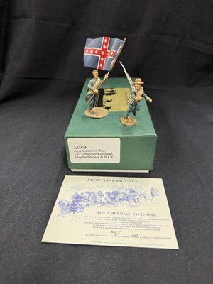 FIGURAS FRONTLINE A.C.C.5. GUERRA CIVIL, 1º Regimento do Tennessee Porta-Bandeira e Novo em folha - Imagem 1 de 4