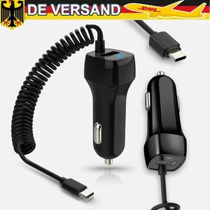Auto Ladekabel für Samsung Galaxy S25 S24 S23 S22 S20 KFZ Ladegerät USB-C 15W DE - Bild 1 von 12