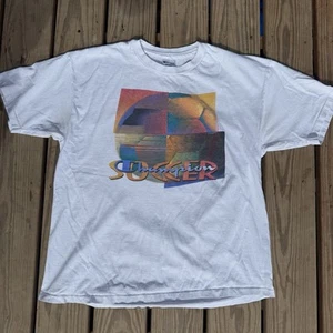 Vintage Champion Soccer USA T Shirt Single Stitch AOP - Picture 1 of 9