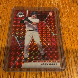 2021 Joey Bart Panini Mosaic Baseball Reactive Red Prizm Rookie Card #212 - Picture 1 of 4