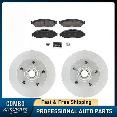 Juego de pastillas de freno de disco delanteras rotor de freno de disco para Ford F-150 1975-1985 Foto 1 de 4