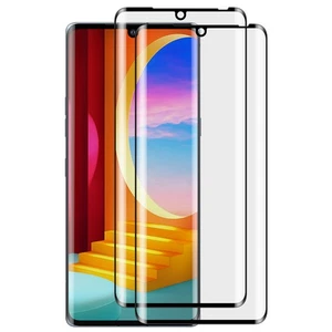 2Pcs Full Coverage 3D Curved Tempered Glass Screen Protector For LG Velvet 5G - Picture 1 of 17