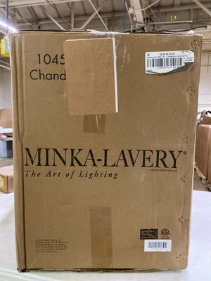 Minka Lavery 1045-701 5-светлая 300 Вт металлическая свеча люстра, фермерский дом белый/золотистый - Изображение 1 из 2