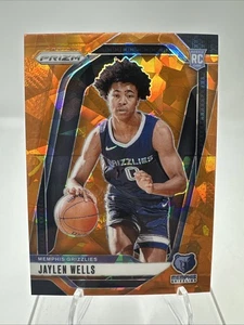 Tarjeta de novato Jaylen Wells 2024-2025 Prizm baloncesto naranja hielo agrietado - Imagen 1 de 2