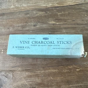 Vintage F. Weber Vine Kohlestäbchen 2-A-5 mehrere Breiten - Bild 1 von 9