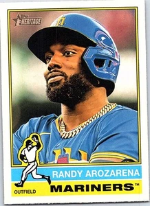 2025 Topps Heritage Baseball #44 Randy Arozarena, Seattle Mariners - Picture 1 of 2