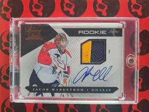  2010-11 Jacob Markstrom Panini /299 Rookie Patch Auto Luxury Suite #141 RC - Picture 1 of 2