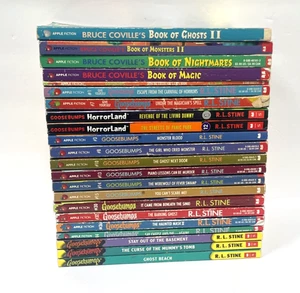 17 RL Stine Goosebumps Vintage 1990s Used Book Lot + Caps Book + 4 Coville Books - Bild 1 von 17