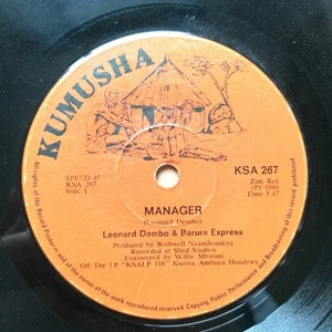 Leonard Dembo & Barura Express - Manager - ZIMBABWE Afro Chimurenga Kumusha - Picture 1 of 1