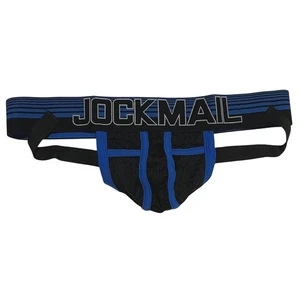 Jockmail Rugby Jockstrap Azul Talla M (27-30) JM224 NUEVO CON ETIQUETAS - Imagen 1 de 6