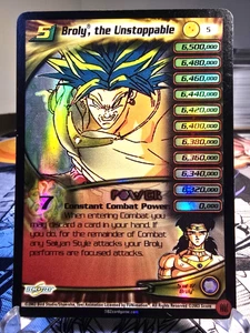 DBZ CCG DRAGON BALL Z BROLY THE UNSTOPPABLE LV5 #6 BUU SGA BROLY SUBSET PROMO LP - Picture 1 of 2