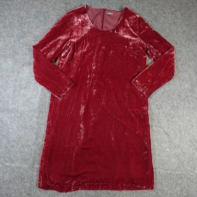 Vestido para mujer J. Jill mediano de terciopelo hasta la rodilla manga larga fiesta festiva Foto 1 de 4