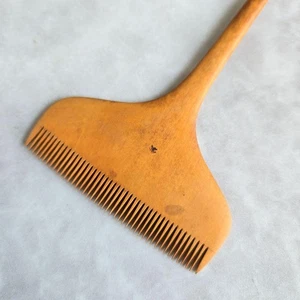 Vintage Japanischer Buchsbaum Kamm Tsuge Holz Haarkamm Traditionelles Handwerk A8 - Bild 1 von 9
