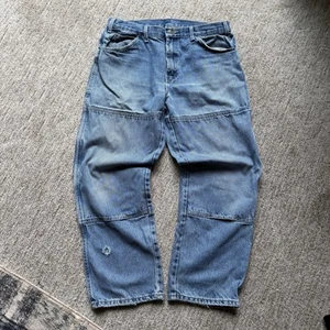 Vintage Dickies Double Knee Light Wash Jeans 34/30 - Picture 1 of 17