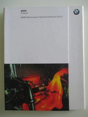 BMW Motorsport Saisonrückblick Pressemappe Press Kit mit CD-ROM 2003 - Bild 1 von 4
