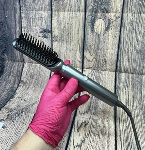 Negative Ion Hair Straightener Hot Brush Comb Adjustable Temp Fast Heating Easy - Picture 1 of 19