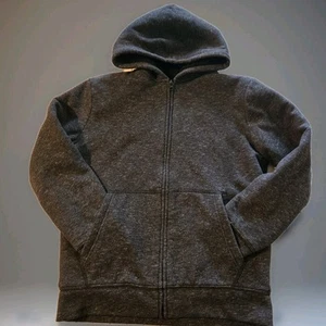 The Children’s Place Black Fleece Full Zip Hoodie Boys Size XL 14 - Picture 1 of 8