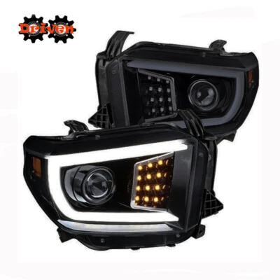 Faro proyector ahumado Tundra 14-21 fibra óptica DRL LED señal secuencial SQ Foto 1 de 4