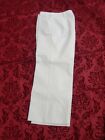 Made In Usa Women~St.John~White~Wide Legs~Wide Seam~Stretch~Pockets~Pants Size 8