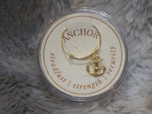 Alex and Ani Anchor .925 Sterling Silver W/ 14KT Gold Plated Ring NIB $38 - Picture 1 of 1