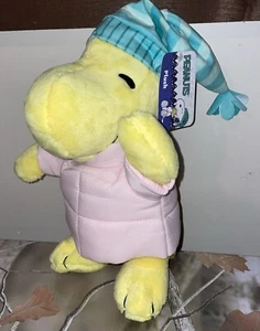 New Woodstock Pink Puffer Jacket Coat Plush CVS Snoopy Bird Peanuts Gang Stuffed - Picture 1 of 10