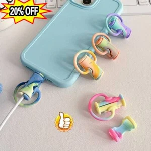 Portable 2 in 1 Data Cable Protector Cover Mini--50% X7Y3 - Photo 1 sur 20