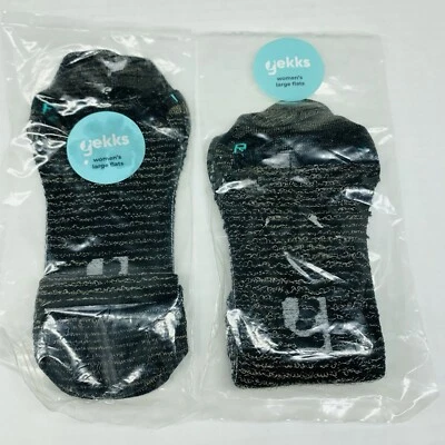 Gekks No Show Sock Shoe Liners Women's Large Flats Black New Lot Of 2 Packs - Image 1 of 4